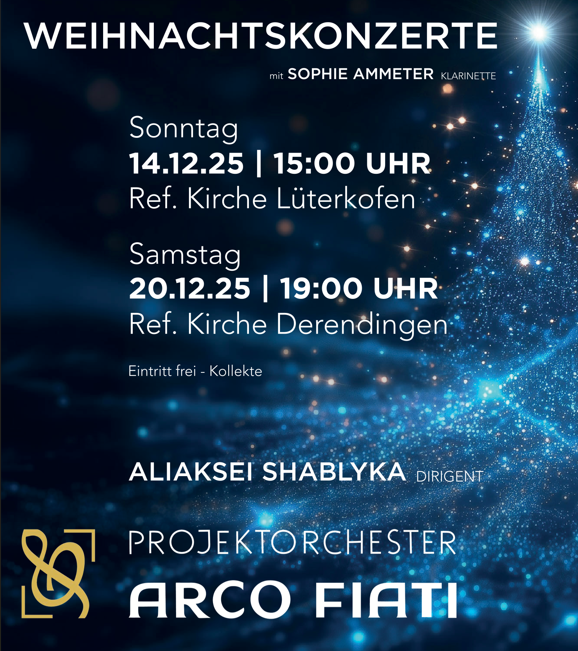 Weihnachtskonzert Projektorchester ARCO FIATI