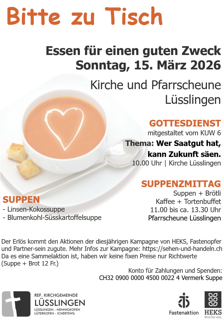 Essen für einen guten Zweck - 15. März 2026